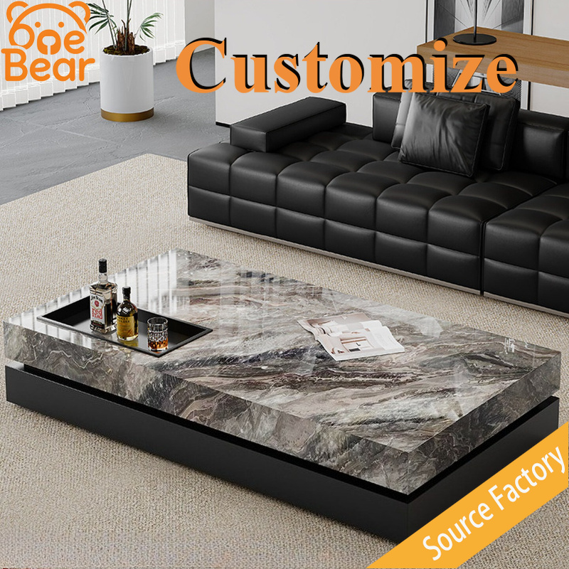 Office Furniture Custom - Tavolo da Tè in Marmo Nero