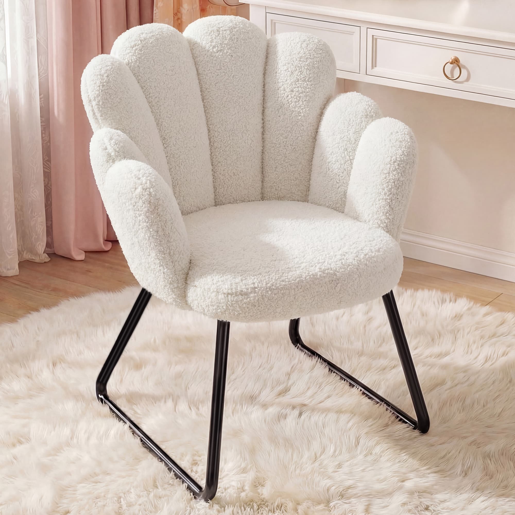 Office X Furniture - Poltrona EnHomee in pile Teddy, graziosa