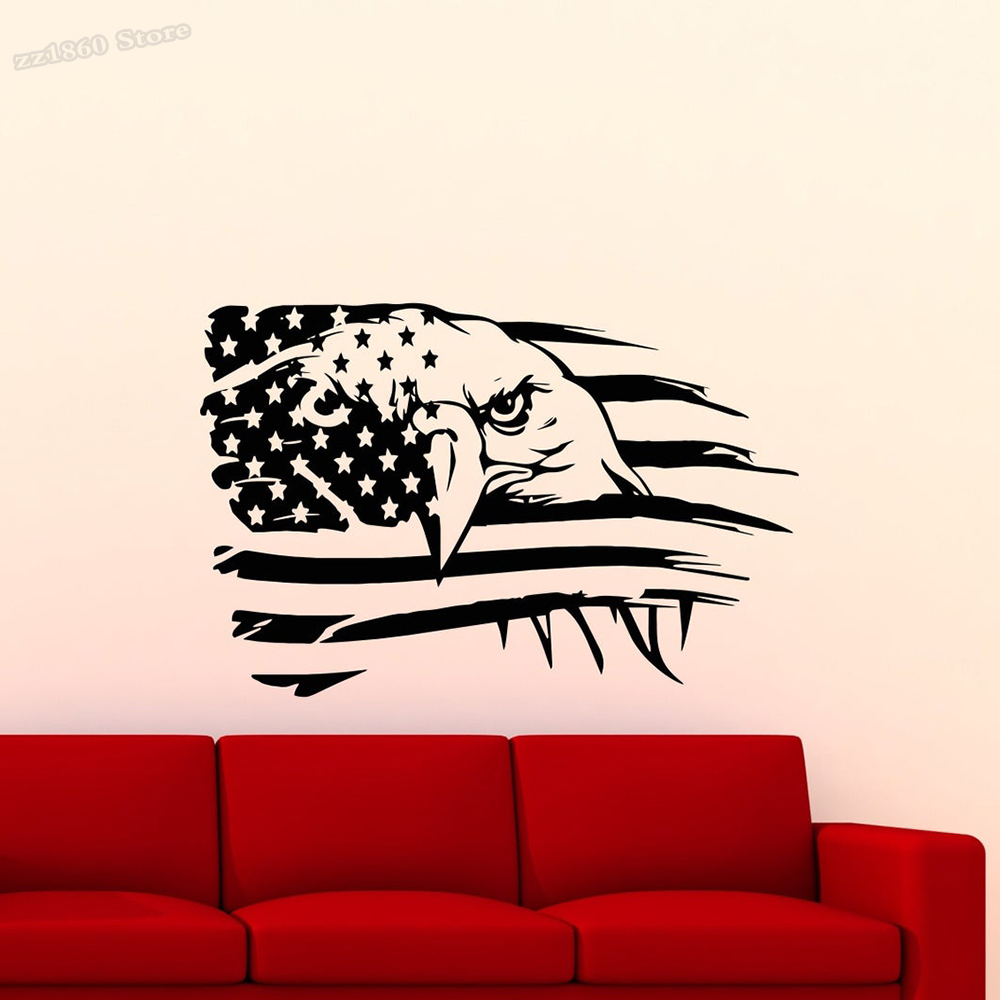 Office Furniture Usa - Bandiera americana adesivo aquila decalcomania USA