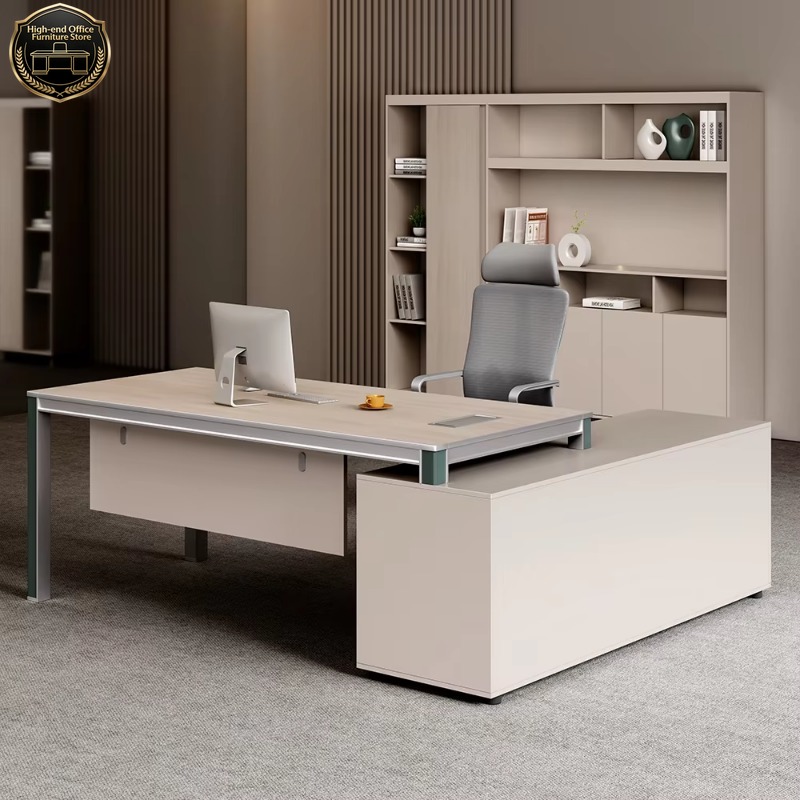 Office Furniture Custom - Scrivania Direzionale a L Personalizzata di