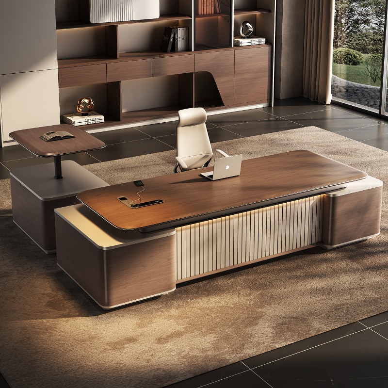 Office Furniture Custom - Scrivania direzionale di lusso per ufficio,