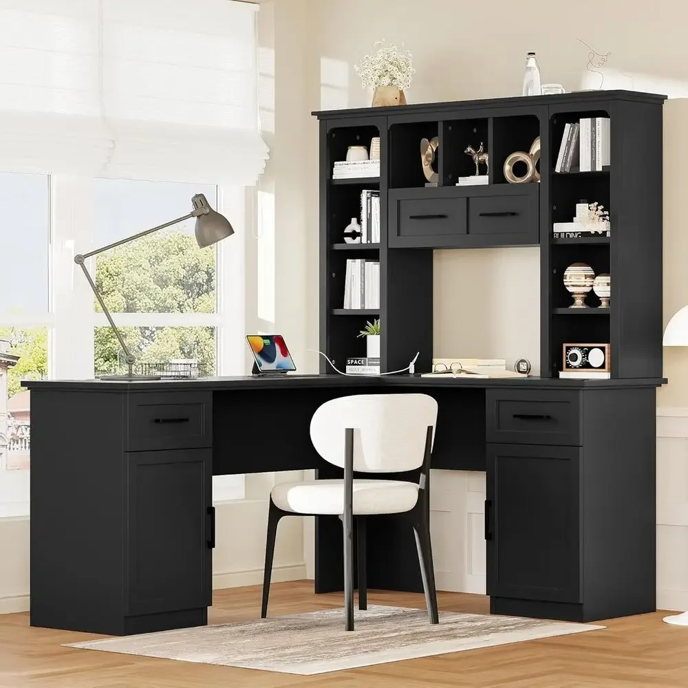 Gaming Desk With Hutch - Scrivania da Ufficio a L con