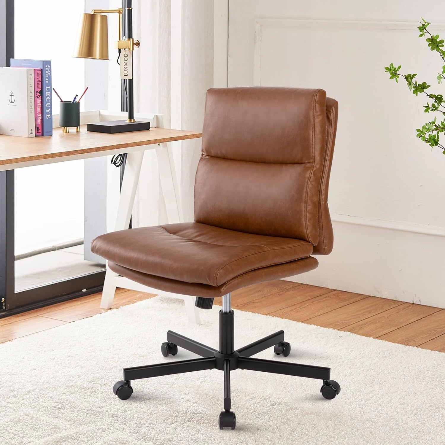 Task Chair Mid Back - Sedia da scrivania senza braccioli, sedia