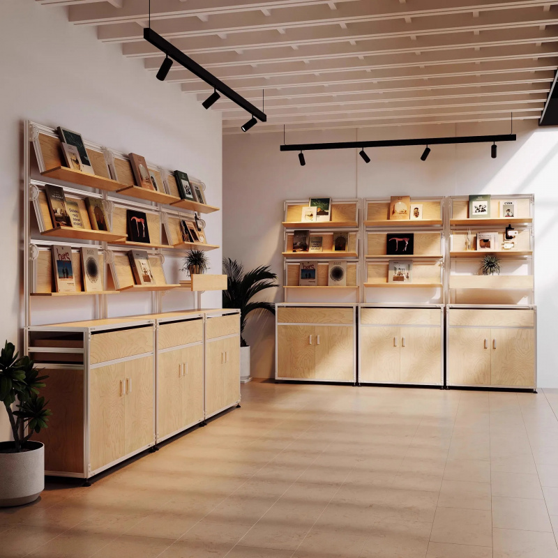 Office Furniture Custom - Arredamento per Caffetteria Personalizzato, Espositore Moderno,