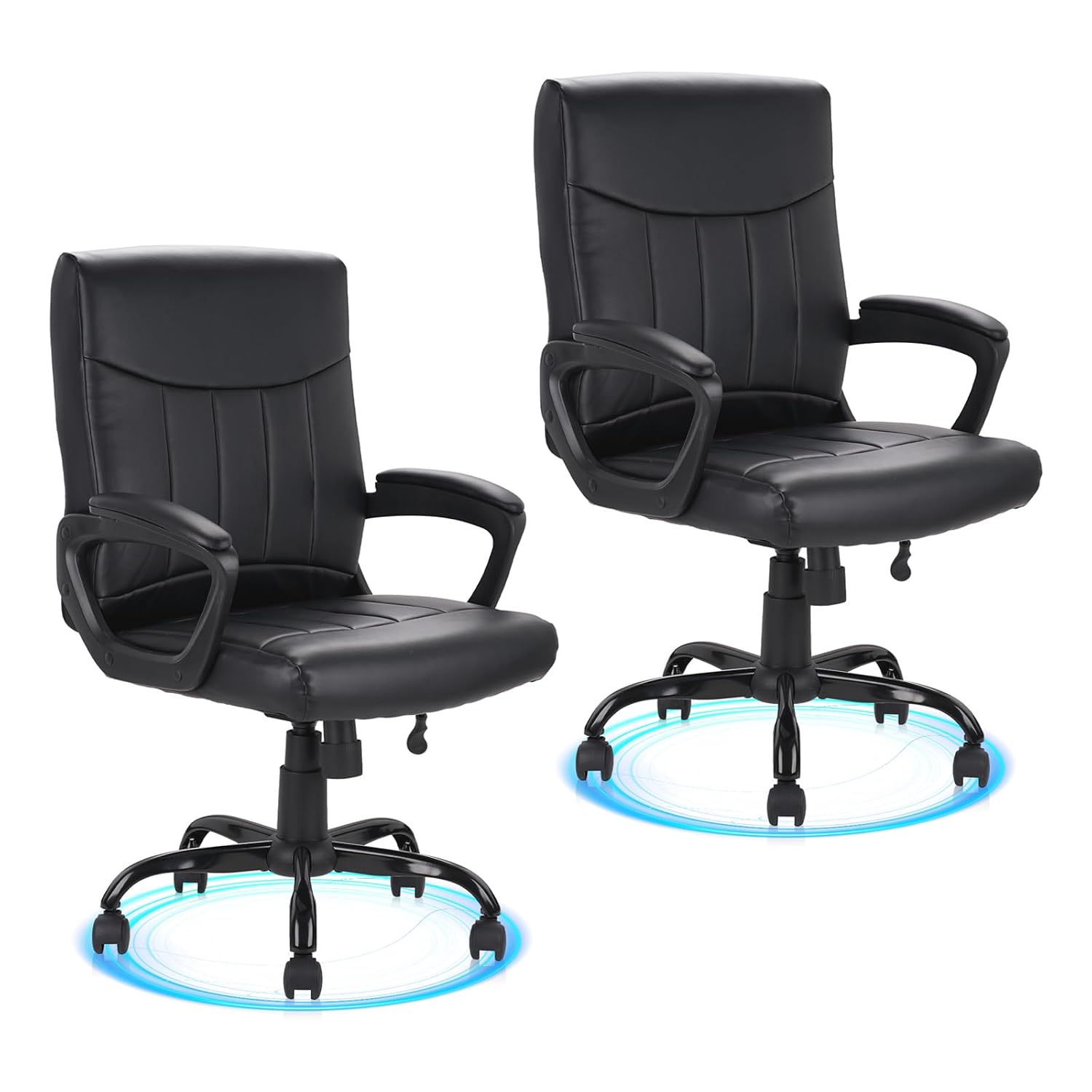 Task Chair Mid Back - Sedia da Ufficio in Pelle Ergonomica