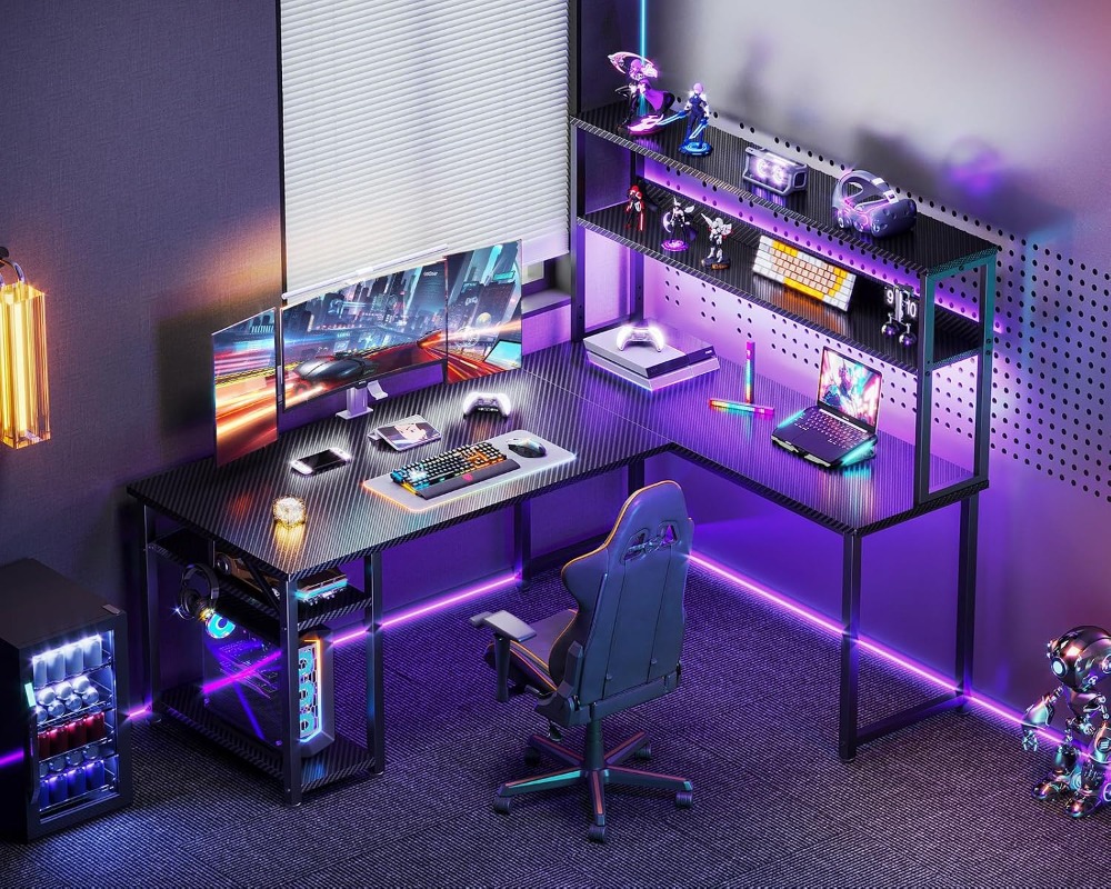 Scrivania da Gaming a L da 53  - Gaming Desk With Hutch recensione e prezzo