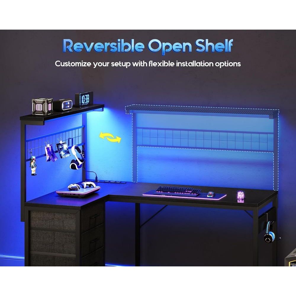 Scrivania da gaming a forma di - Gaming Desk With Hutch recensione e prezzo