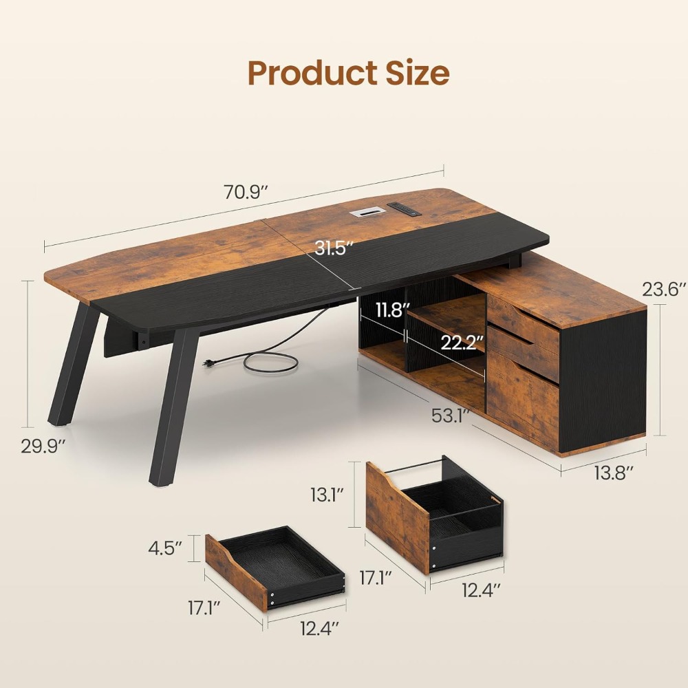 Scrivania Direzionale da 71 Po - Office Furniture Usa recensione e prezzo