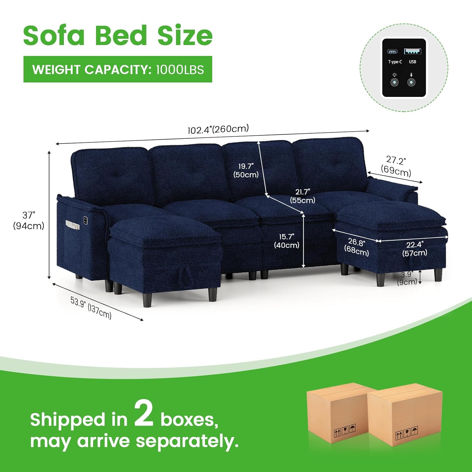 Divano Componibile a U/L con 4 - Office Furniture Custom recensione e prezzo