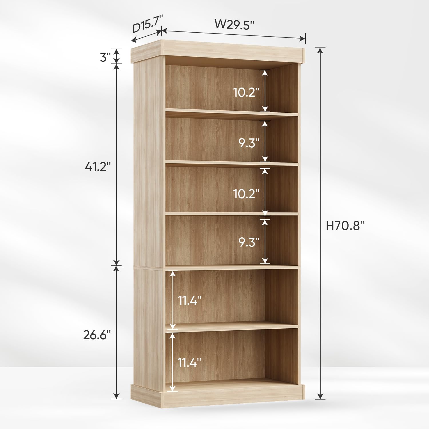 Libreria Marrone da 70,8 Polli - Office Furniture Custom recensione e prezzo