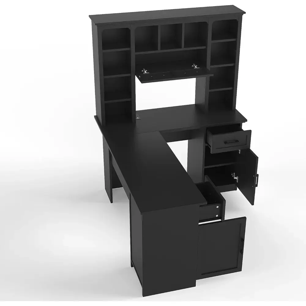 Scrivania da Ufficio a L con S - Gaming Desk With Hutch recensione e prezzo