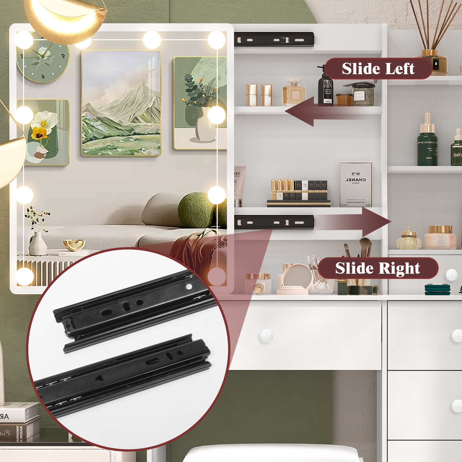 Set Moderno di Toeletta Bianca - Office X Furniture recensione e prezzo