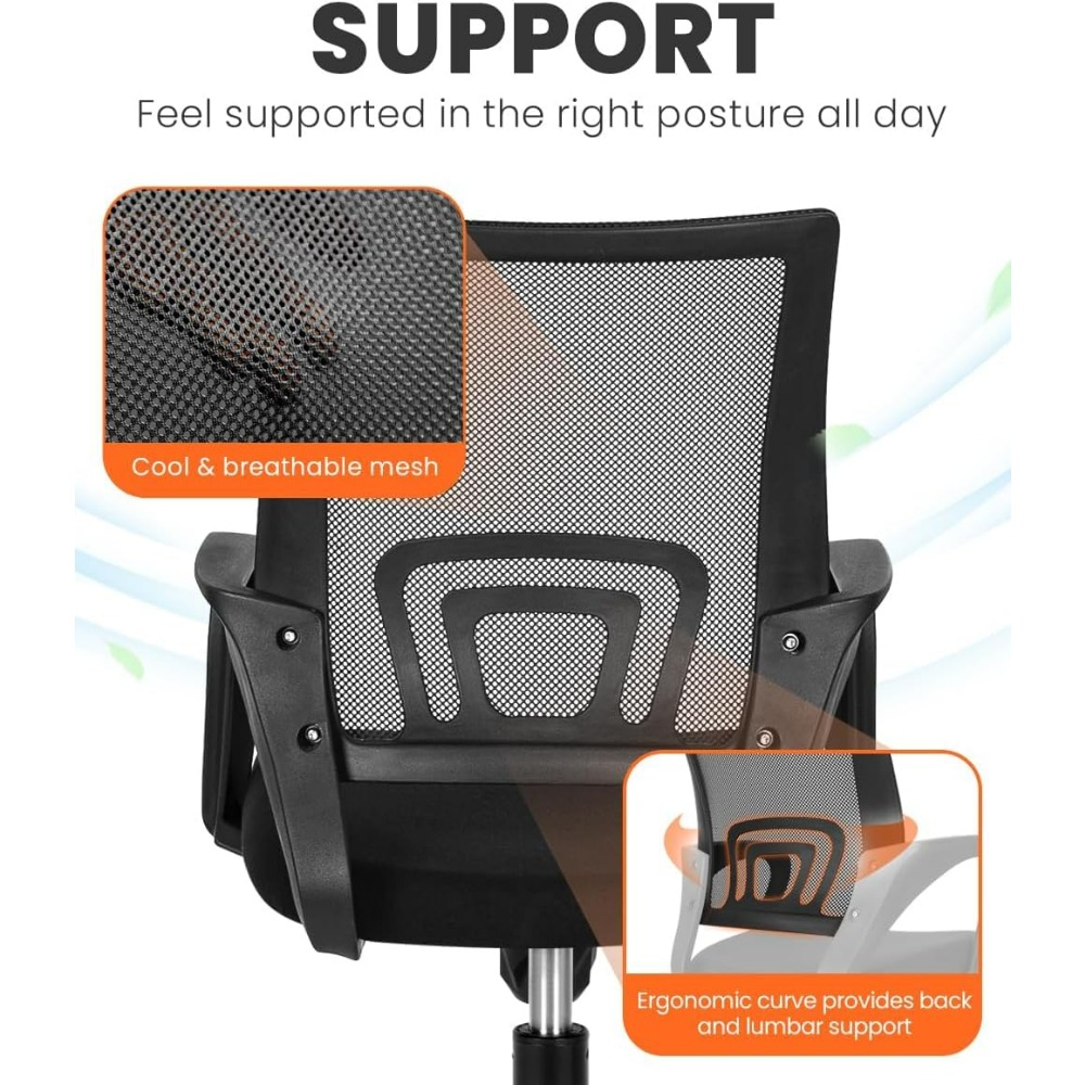 Sedia da Gaming Nera in Rete c - Task Chair Mid Back recensione e prezzo
