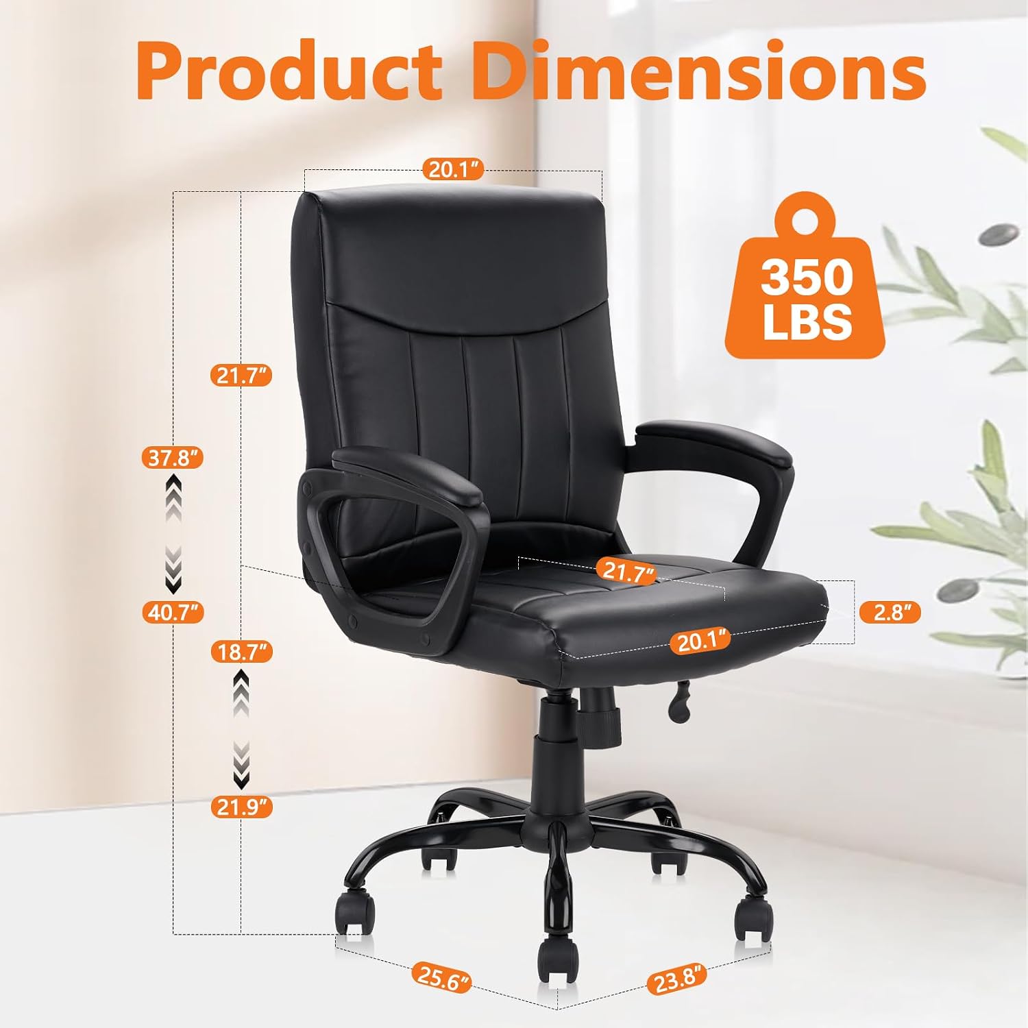Sedia da Ufficio in Pelle Ergo - Task Chair Mid Back recensione e prezzo