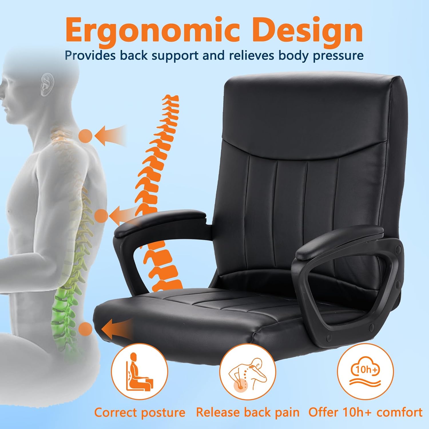Sedia da Ufficio in Pelle Ergo - Task Chair Mid Back recensione e prezzo