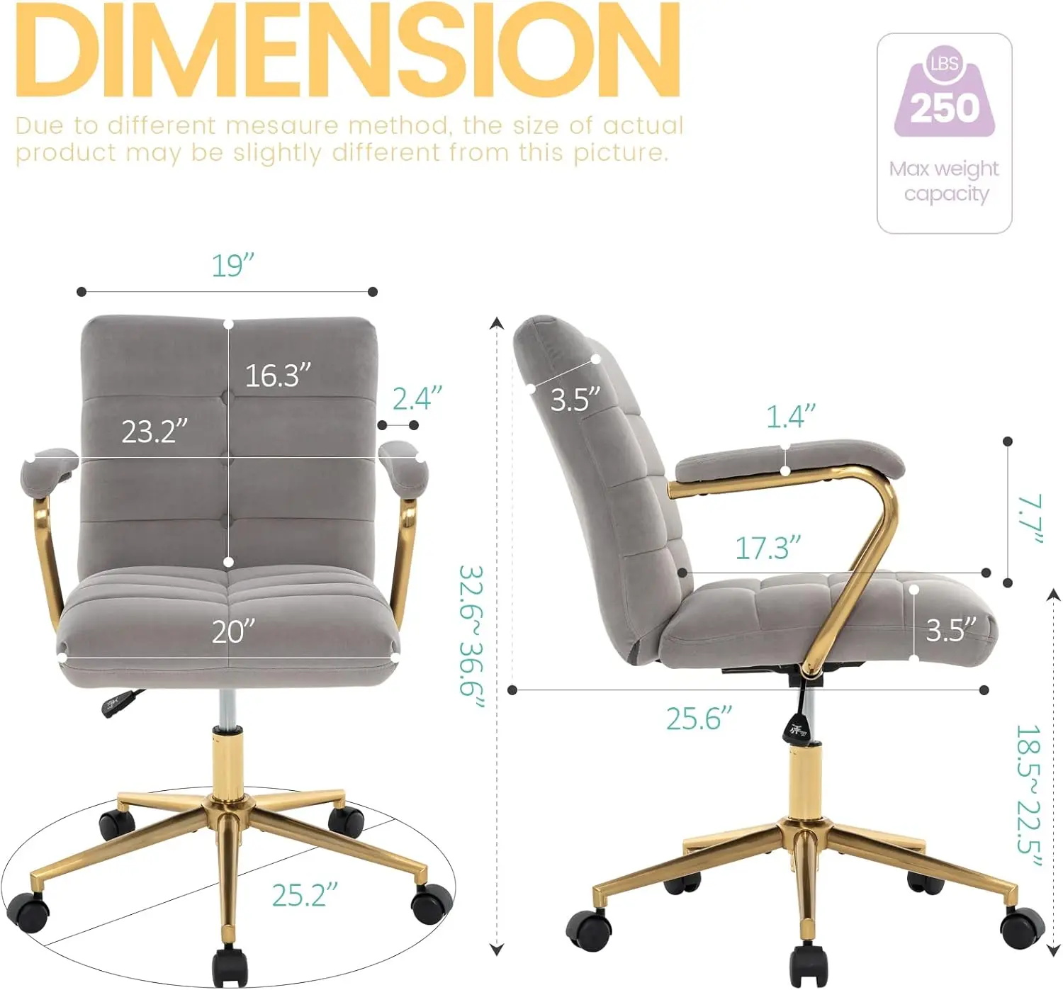 Sedia da ufficio in velluto, s - Task Chair Mid Back recensione e prezzo